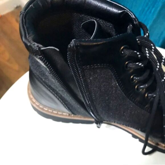 Steve Madden Bradin Faux Leather Combat Boots Size 9 main image 7